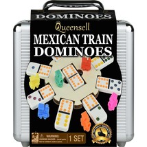 Mexican Train Dominoes Set For Adults Tile Board Game - Dominos Set For ... - £49.53 GBP