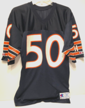 Mike Singletary #50 Chicago Bears Nfl Nfc 80s Vintage Champion Blue Jersey 40 - £37.32 GBP