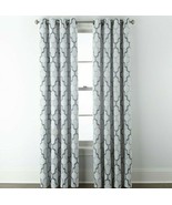 (1) JCPenney Home Casey Jacquard INDIGO BLUE 7313191 Grommet Curtain 50 ... - $1,109.52 MXN