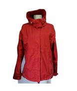 TCM Tchibo Red Hooded Ski Jacket Waterproof Womens size M /10 UK - $35.00