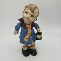 Lipper &amp; Mann Broom Boy With Lantern 1955 Figurine Japan - $19.80