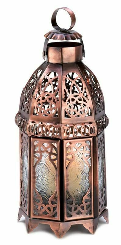 COPPER MOROCCAN CANDLE LAMP - $29.65