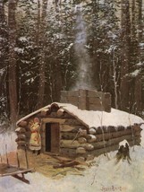 Frederic Remington Cabin in the Woods Western Giclee Art Print + Ships Free - £31.17 GBP+