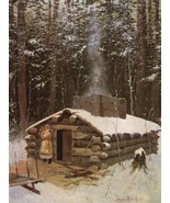 Frederic Remington Cabin in the Woods Western Giclee Art Print + Ships Free - £31.07 GBP+