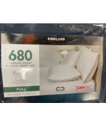 Kirkland Signature 680 Thread Count 6-piece Sheet Set, Full, Navy - $831.93 MXN