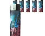 Set of 5 Butane Cigarette Lighters Fairies Design 07 Celtic Mystical Cre... - $15.79