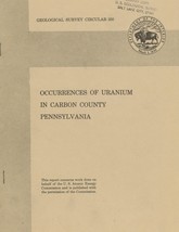 Occurrences of Uranium in Carbon County Pennsylvania by Harry Klemic - $13.89