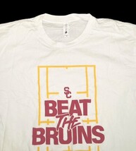USC Trojans Beat the Bruins T-Shirt White NCAA Rivalry Tee Mens Medium image 3