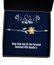 Useful Wife, Keep Calm and Let The Personal Assistant Wife Handle It, Wife Sunfl - £39.12 GBP
