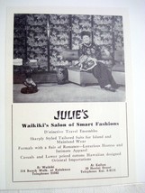 1950 Hawaii Ad Julie&#39;s Wakiki Salon of Smart Fashions - $7.99