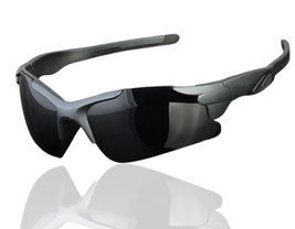 SolarGlide Shades™ Black Polarized Wrap Sunglasses - $49.95