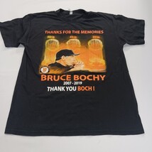 AAA Alstyle Apparel BRUCE BOCHY Men's Black Graphic T-Shirt Short Sleeve Size L image 10