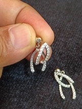 0.50ct Lab Created diamond 925 Sterling silver Dangle Drop Earrings - £47.33 GBP