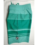 Body Glove Men&#39;s Sz 28 Vapor Board Shorts Swim Trunks Green Striped - £18.53 GBP