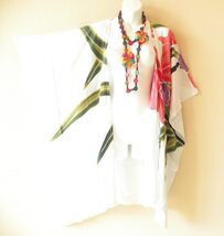CB411 Floral Hand Painted Cardigan Duster Kaftan Hippy Jacket Cover Top ... - $24.90