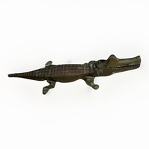 Brass Alligator Crocodile Nutcracker Figurine - $15.95