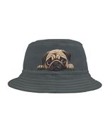 Pug Lover Bucket Hat, Dog Owner Gift, Cute Summer Accessory, Animal Prin... - $19.99