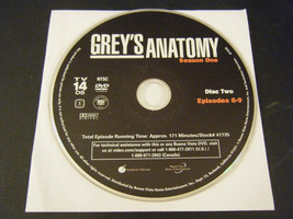Greys Anatomy - Season 1 - Disc 2 - Episodes 6-9 (DVD, 2006) - Disc 2 Only!!! - £3.32 GBP