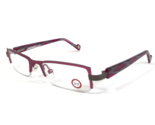 Etnia Kids Eyeglasses Frames NARNIA col.FU Pink Rectangular Half Rim 44-... - £36.76 GBP