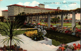Vtg Postcard Ambassador Hotel, Los Angeles, California, Unposted - £5.02 GBP