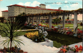 Vtg Postcard Ambassador Hotel, Los Angeles, California, Unposted - £4.83 GBP