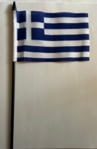 Greece Desk Flag 4&quot; x 6&quot; Inches - £4.94 GBP