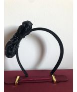 Tasha Headband Women Black Bow Black Roses Beads Bow Headband hair prom ... - $24.75