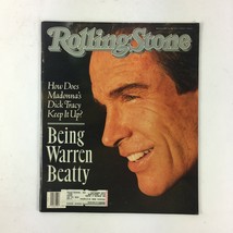 May 1990 Rolling Stone Magazine Being Warren Beatty Madonna&#39;s Dick Tracy - £5.52 GBP