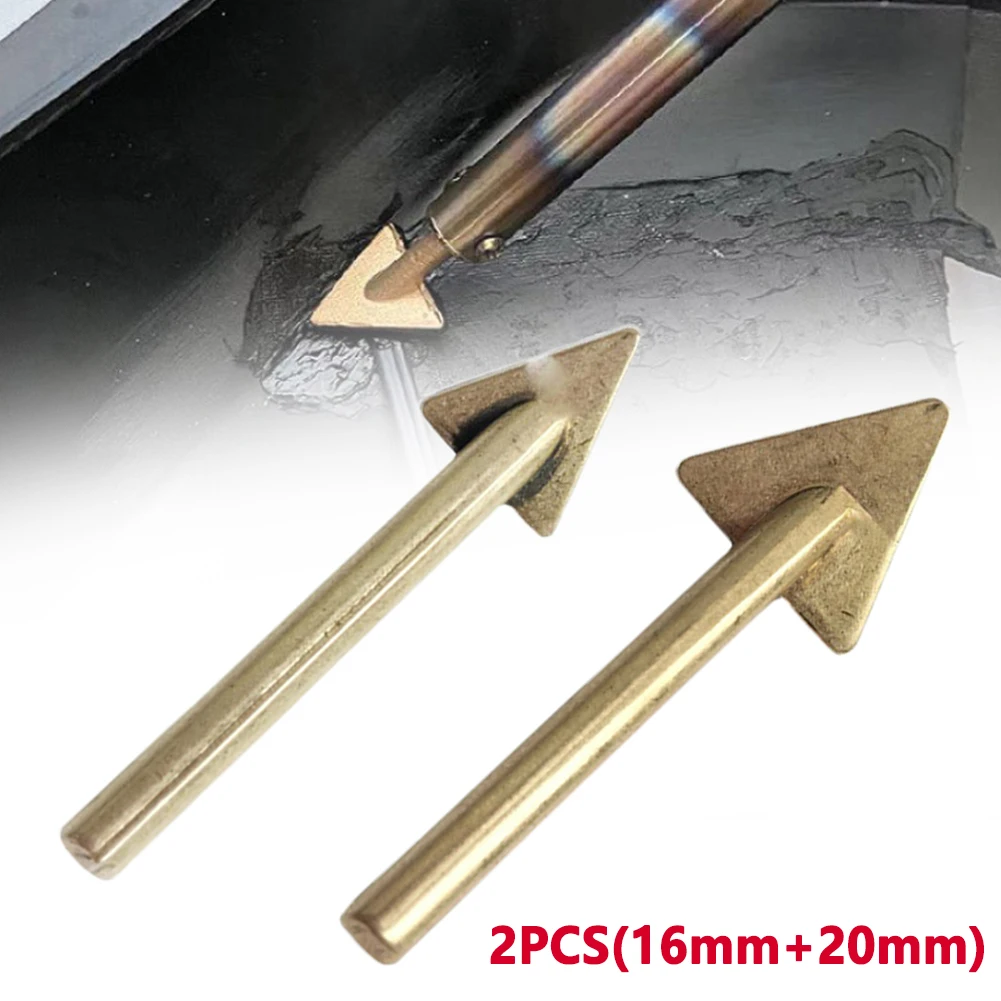Head 16/20mm Copper For Welding Copper Watt Soldering 60 2pcs Kit Tip Smoothing  - £31.29 GBP