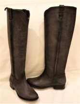 FRYE Knee High Boots Sz-7B Dark Brown Leather - £86.89 GBP