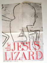 Jesus Lizard Poster Head Promo Rare 1990 Touch &amp; Go 16&quot; X 23&quot; Scratch Acid Yow - £124.43 GBP