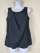 Ann Taylor LOFT Womens Size XS Blue Scoop Neck Blouse Sleeveless - $11.30