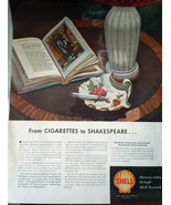 Shell From Cigarettes to Shakespeare Advertising Print Ad Art 1947 - $7.99