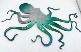 Ocean Octopus - Metal Wall Art -Teal Tinged  20&quot; - £37.95 GBP