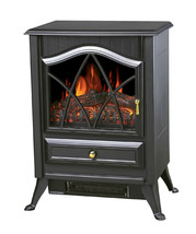 Electric Fireplace Stove Heater Comfort Glow Ashton Portable Black - £136.69 GBP