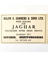 1954 Ralph Sanders Jaguar Dealer Advertisement Import Automobilia Hitchi... - $27.42 CAD