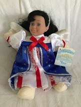 Be&#39;an Angel Collectible &quot;Honor&quot; Black Hair Angel Doll, 1999 NWT Red White Blue - £14.22 GBP