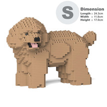 Toy Poodle Dog Sculptures (JEKCA Lego Brick) DIY Kit - £55.94 GBP