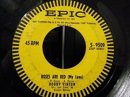 Bobby Vinton-Roses Are Red(My Love) / You and I-1962-45rpm-VG - £2.36 GBP
