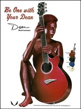 Dean Del Fuego acoustic guitar 2000 advertisement 8 x 11 original color ad print - £3.30 GBP
