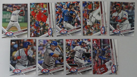 2017 Topps Series 1 Texas Rangers Team Set of 9 Baseball Cards - £1.17 GBP