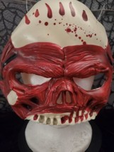 Morbid Face Mask Scary Plastic Half Face Bloody Skull Teeth NEW Hallowee... - £7.79 GBP