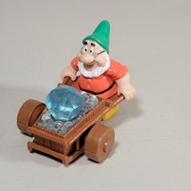 Snow White Toy Lot of 2 Doc Figure Wheelbarrow and Prince 1990s - $10.97