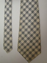 Vintage Grenada by Excello Tie Blue and Ivory (Off White) Wide Read Desc... - £4.77 GBP