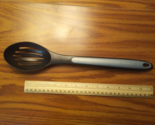 Calphalon 13 3/4&quot; Black &amp; Gray Nylon Plastic Cooking Serving Slotted Spoon - $18.99
