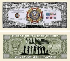 ✅ VFW Veterans of Foreign Wars 100 Pack Collectible Novelty Money Dollar Bills ✅ - £20.04 GBP