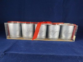 Better Homes and Gardens Holiday Votive Cups Set of 5  - Silver - $17.59