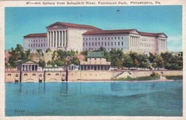 Philadelphia PA Fairmount Park Schuylkill River Art Gallery 1935 Postcard D52 - £2.41 GBP