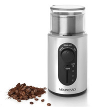 Electric Coffee Grinder 12 Cup Capacity, 304 Stainless Steel Blade, Espresso Bea - £82.02 GBP