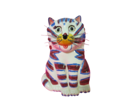 Bella Casa J Sumner By Ganz Cat W/Wire Whiskers Coin Bank 6.5&quot;T W/White ... - £10.84 GBP